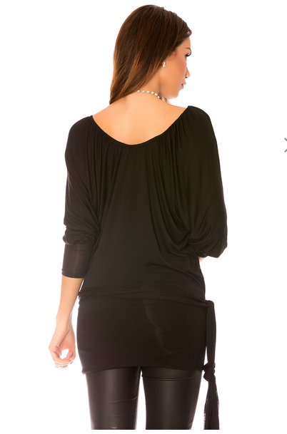Jolie Tunique noire simple et classe, matière très confortable